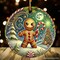 Menacing Gingerbread Man Ornament, Eerie Winter Enforcer for Christmas Decor